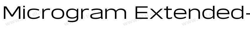 Microgram Extended字体转换